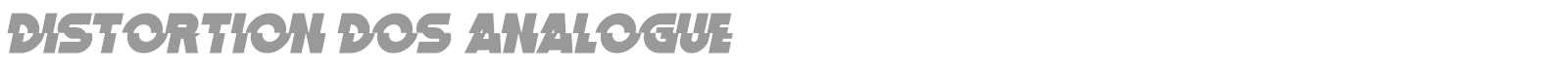 Distortion Dos Analogue font preview